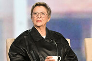 Annette Bening of 'Apples Never Fall' speaks at the Peacock presentations at the TCA Winter Press Tour