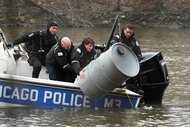 Chicago Police officers on a boat in Season 11 Episode 7 of Chicago P.D.