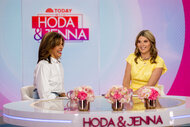 Hoda Kotb and Jenna Bush Hager laugh together on TODAY
