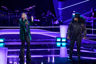 Alyssa Crosby and Asher Havon appear in Season 25 Episode 7 of The Voice.