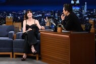 Anne Hathaway on the tonight show starring jimmy fallon episode 1962