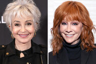 A split of Annie Potts and Reba McEntire