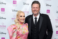 Gwen Stefani and Blake Shelton together at the 2022 Matrix Awards