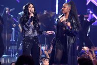 Cher and Jennifer Hudson perform together at the 2024 iHeartRadio Music Awards