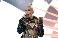 Gwen Stefani performing with No Doubt during Coachella