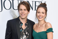 Jake Manley and Jocelyn Hudon at the premiere of Universal Pictures' "A Dog's Journey"