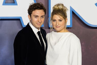 Meghan Trainor and Daryl Sabara on the red carpet for 'Star Wars: The Rise of Skywalker'