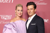Orlando Bloom Katy Perry attend Variety's Power of Women event