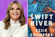 A split of Jenna Bush Hager and the book Swift River by Essie Chambers