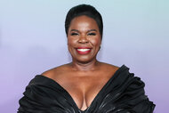 Leslie Jones smiles on the red carpet at the NAACP Image Awards