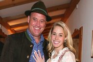 Matt Iseman and Britton All after he proposed to her