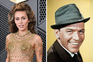 Split of Miley Cyrus and Frank Sinatra