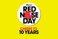 NBC Red Nose Day Cheers To 10 Years key art