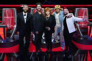 The Voice Coaches pose together on The Voice finale part 2