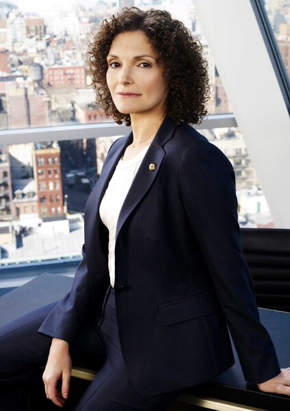 Captain Zoe Callas appears in a promotional image for Law & Order: Criminal Intent.