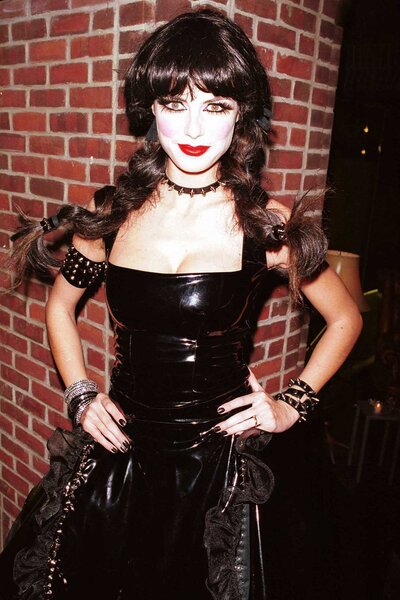 Heidi Klum attends her Halloween party in costume in 2000
