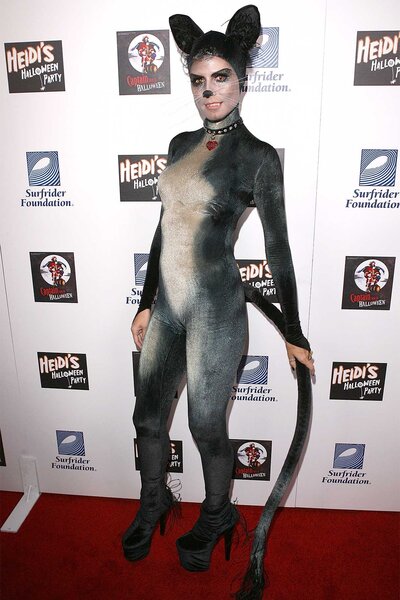 Heidi Klum attends her Halloween party in costume in 2007