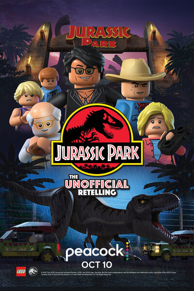 Lego Jurassic Park: The Unofficial Retelling movie poster on peacock
