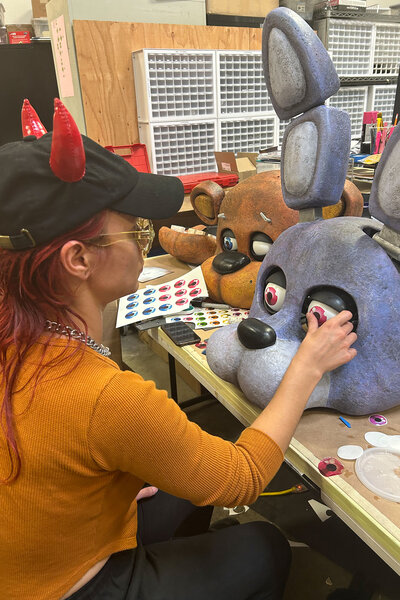 Five Nights At Freddy's animatronic being built
