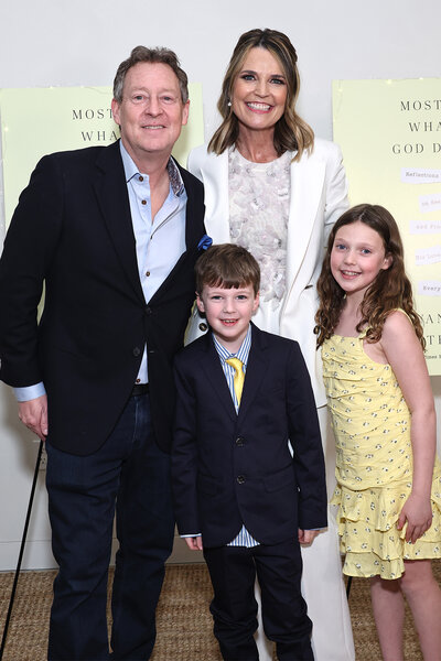 Savannah Guthrie Michael Feldman and their Kids attend the "Mostly What God Does" book presentation