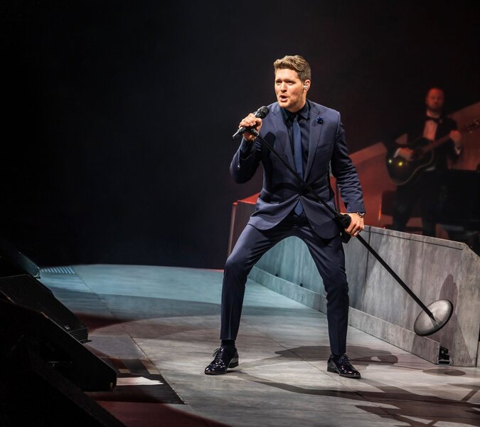 Michael Bublé performs on stage