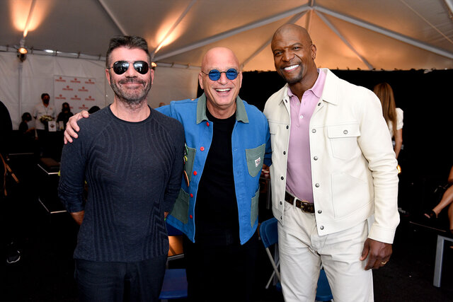 Simon Cowell, Howie Mandel, and Terry Crews from America's Got Talent