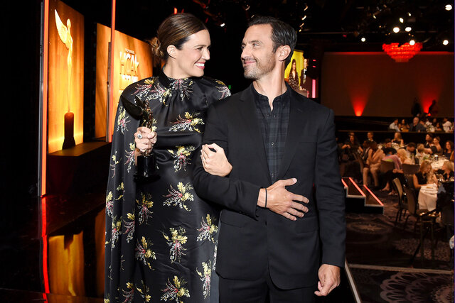 Mandy Moore and Milo Ventimiglia at the HCA TV Awards
