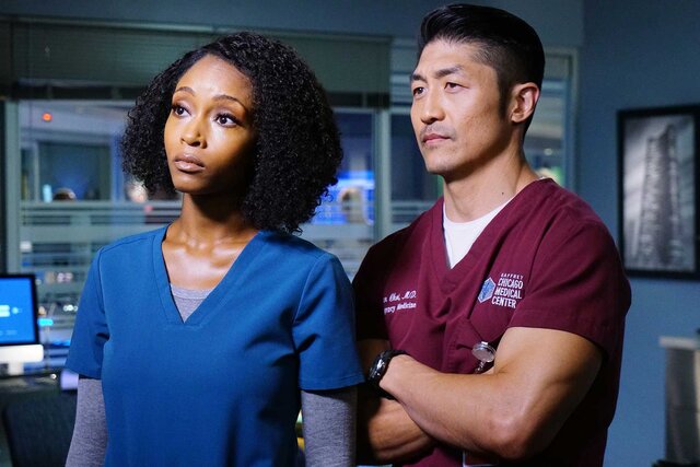 April Sexton and Ethan Choi in Chicago Med
