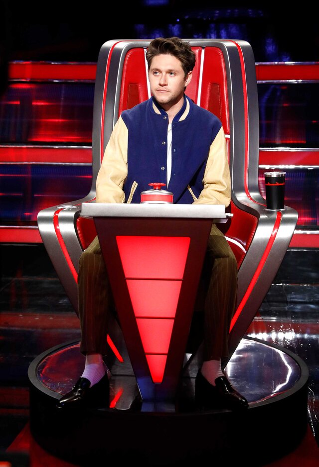 Niall Horan in the judges chair.