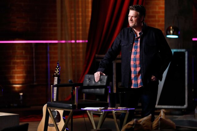 Blake Shelton appears on The Voice.