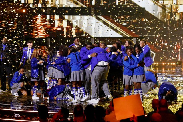 The Detroit Youth Choir receives the golden buzzer on America's Got Talent: All Stars.