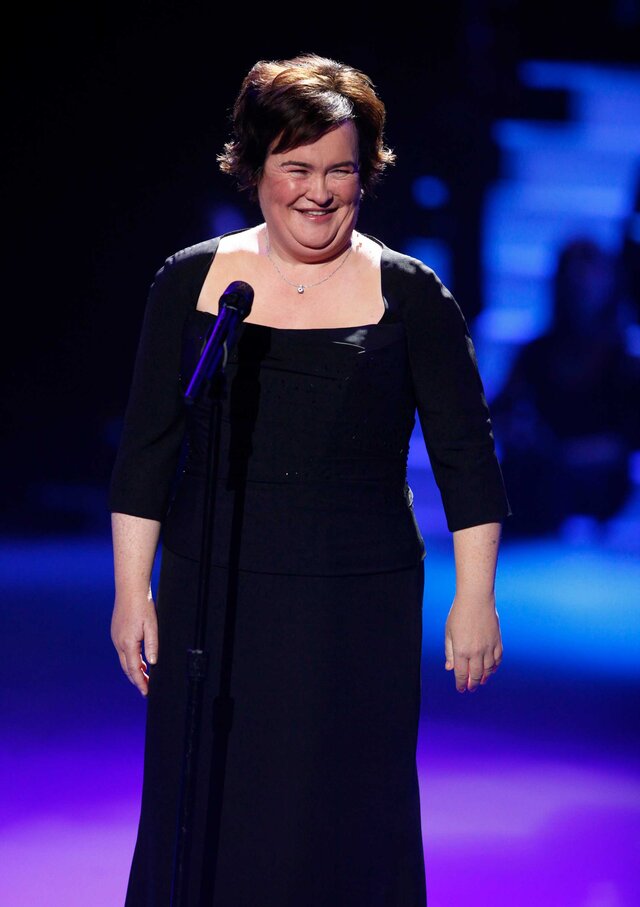 Susan Boyle performing on America's Got Talent.