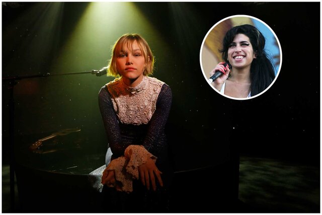 Images of singers Grace Vanderwaal and Amy Winehouse.