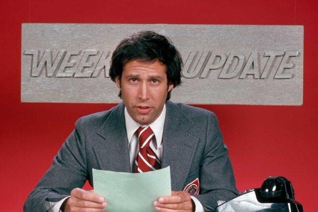 Chevy Chase during the Weekend Update.