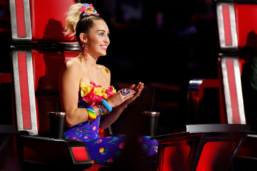 The Voice Judges Miley Cyrus
