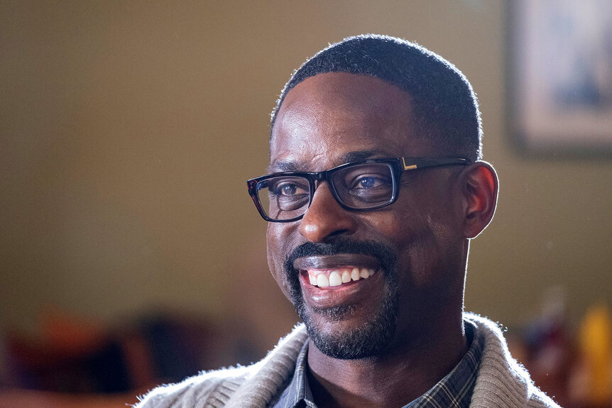 Randall Pearson (Sterling K. Brown) on This Is Us smiling