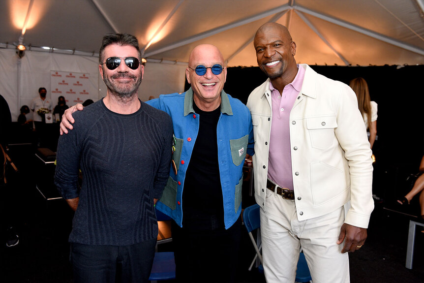 Simon Cowell, Howie Mandel, and Terry Crews at the 2022 Kids' Choice Awards