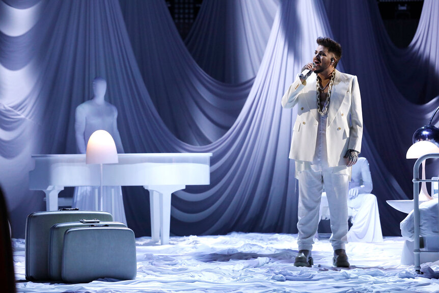 Adam Lambert on The Voice finale