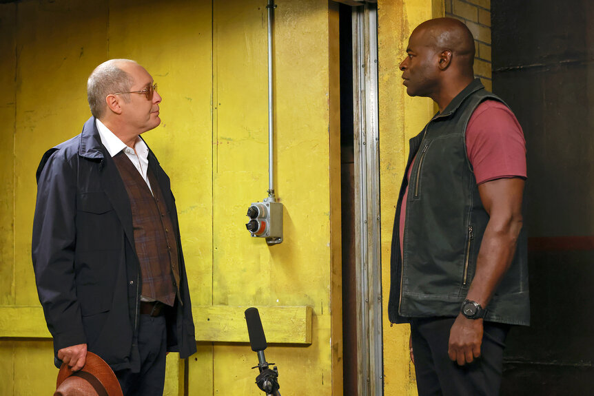 Red and Dembe on The Blacklist
