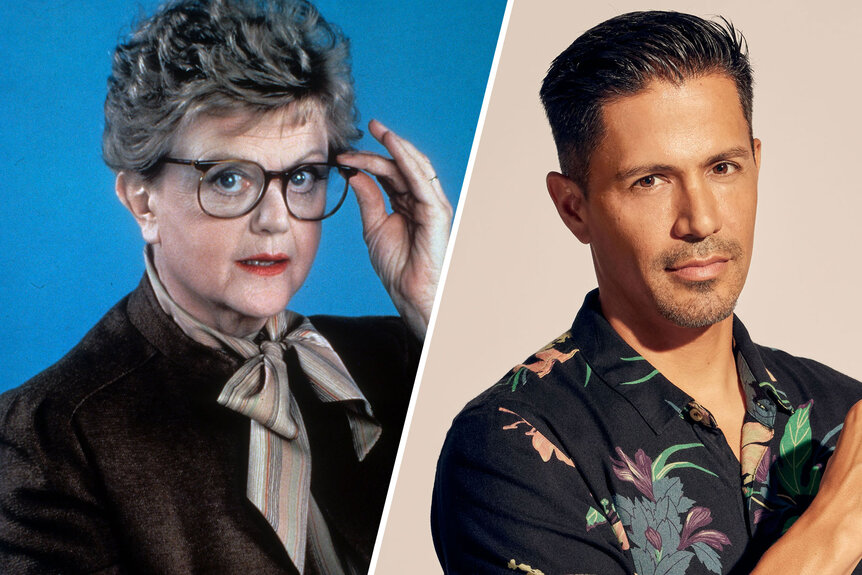 Angela Lansbury and Jay Hernandez from Murder She Wrote and Magnum Pi