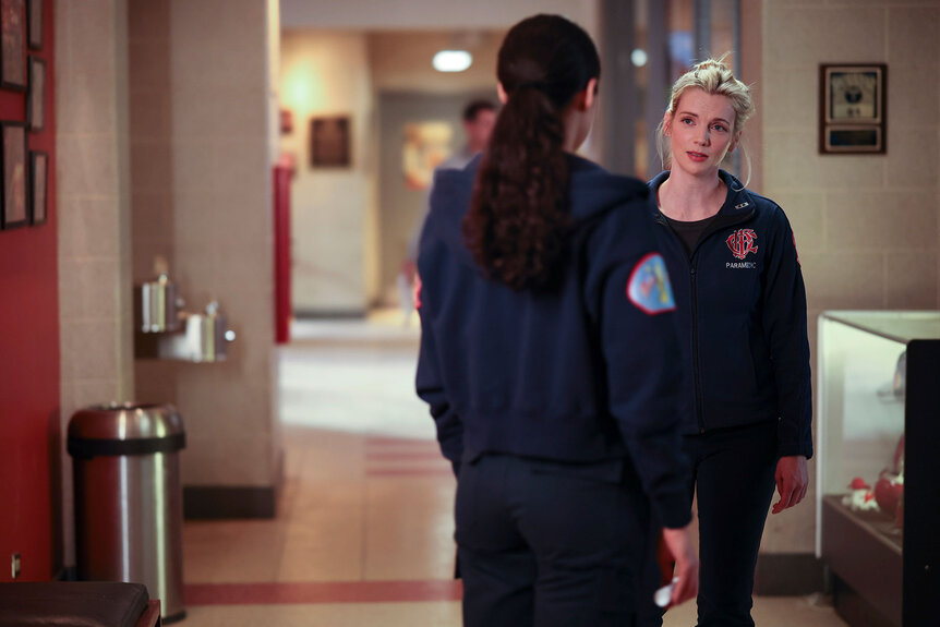 Violet and Brett on Chicago Fire