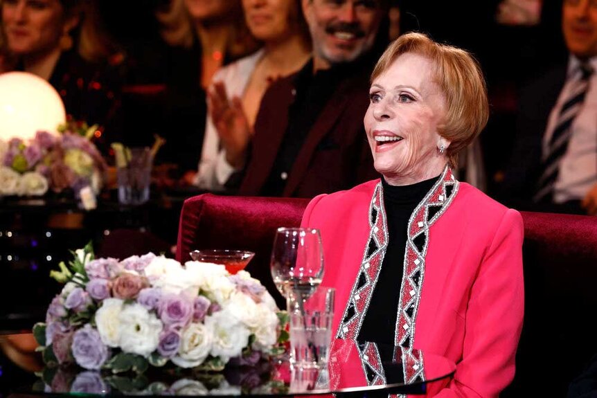 Carol Burnett in the audience of 90 Years of Laughter + Love.