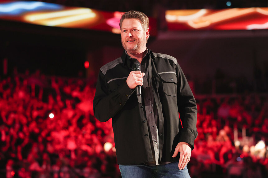 Blake Shelton onstage at the CMT Awards