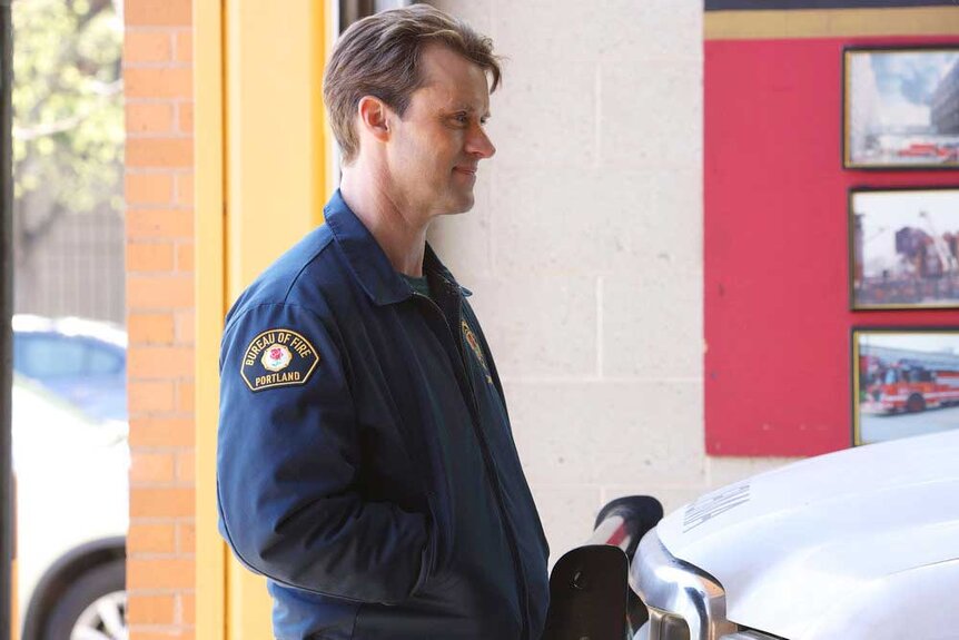 Matthew Casey (Jesse Spencer) in a scene from Chicago Fire.