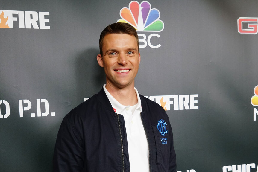 Jesse Spencer smiles on the red carpet at the "One Chicago Day" event