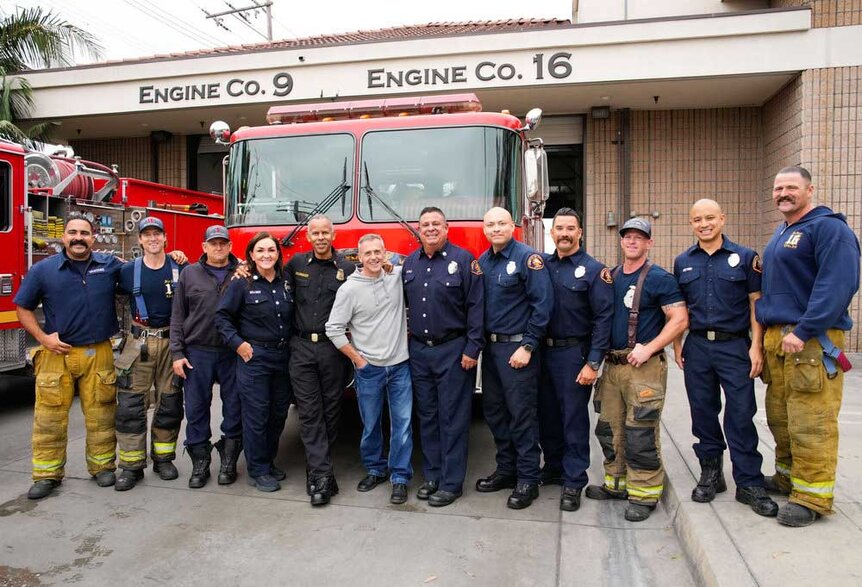 Cast from LA Fire & Rescue.