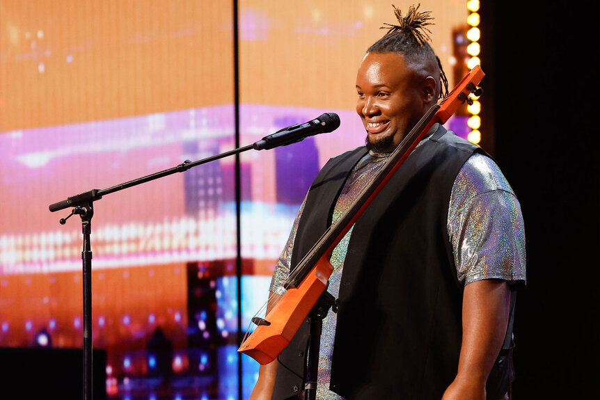 BJ Griffin performs on the America's Got Talent Stage