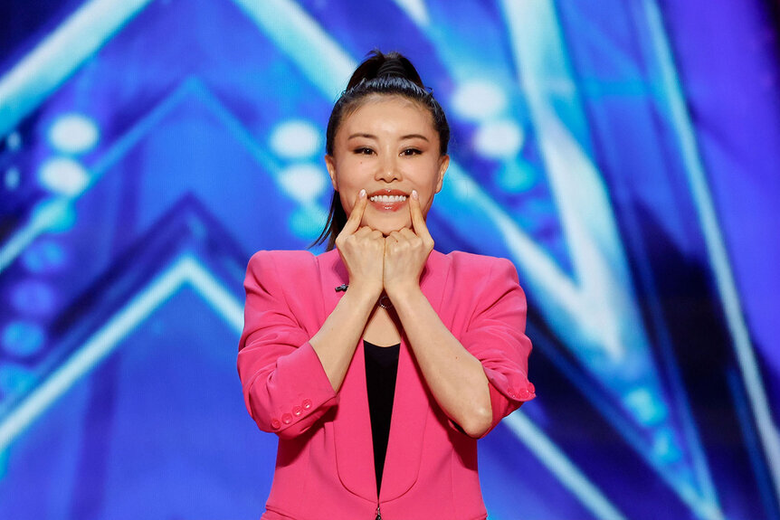 Koko Hayashi performs on the America's Got Talent Stage