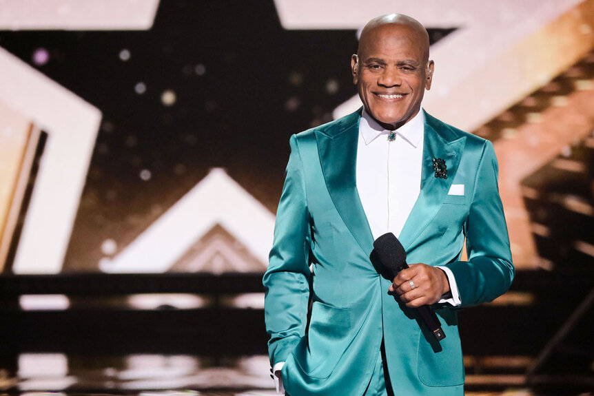 Archie Williams performs on the Americas Got Talent stage