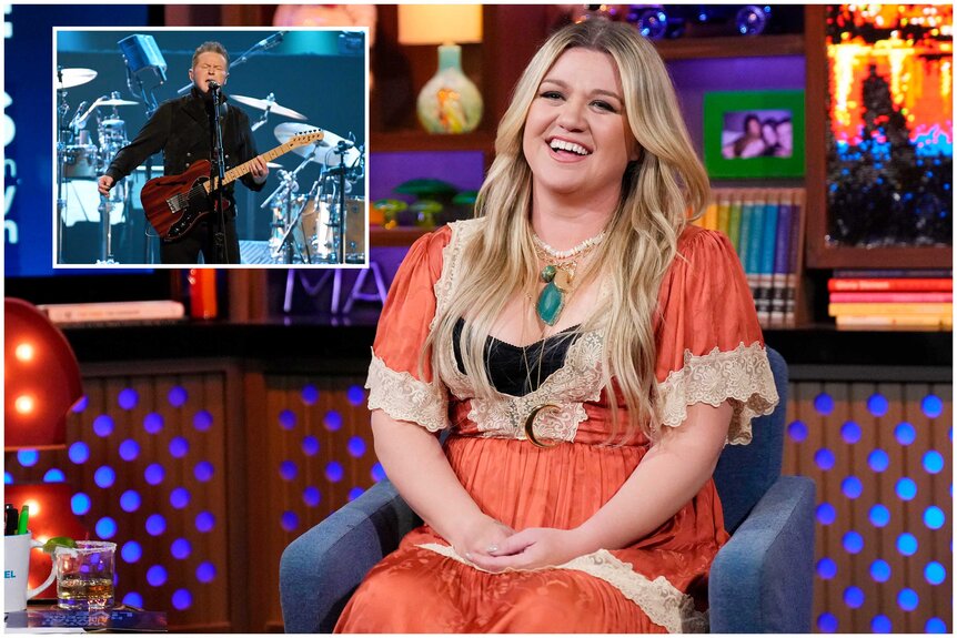 Images of Don Henley from The Eagles and Kelly Clarkson.